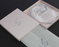 acrylic silver mirror invitation