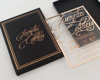 luxury boxed invitation