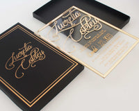 luxury boxed invitation