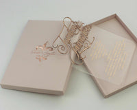 luxury rose gold foil invitation