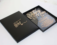 initials letterpress printing laser cut wedding invitate