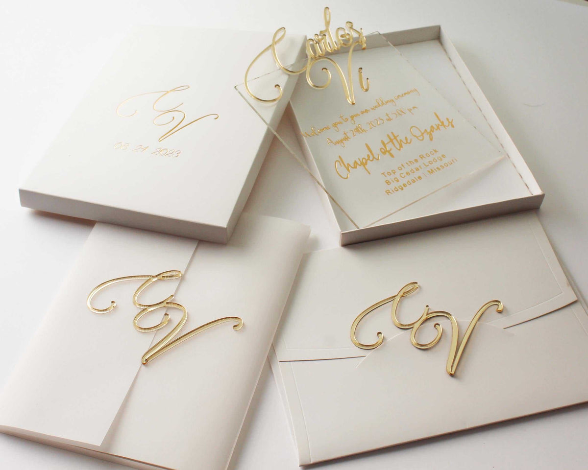 elegant wedding invitation