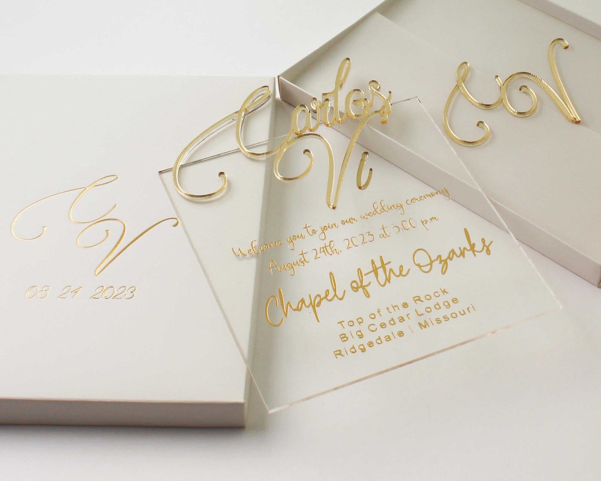 elegant wedding invitation