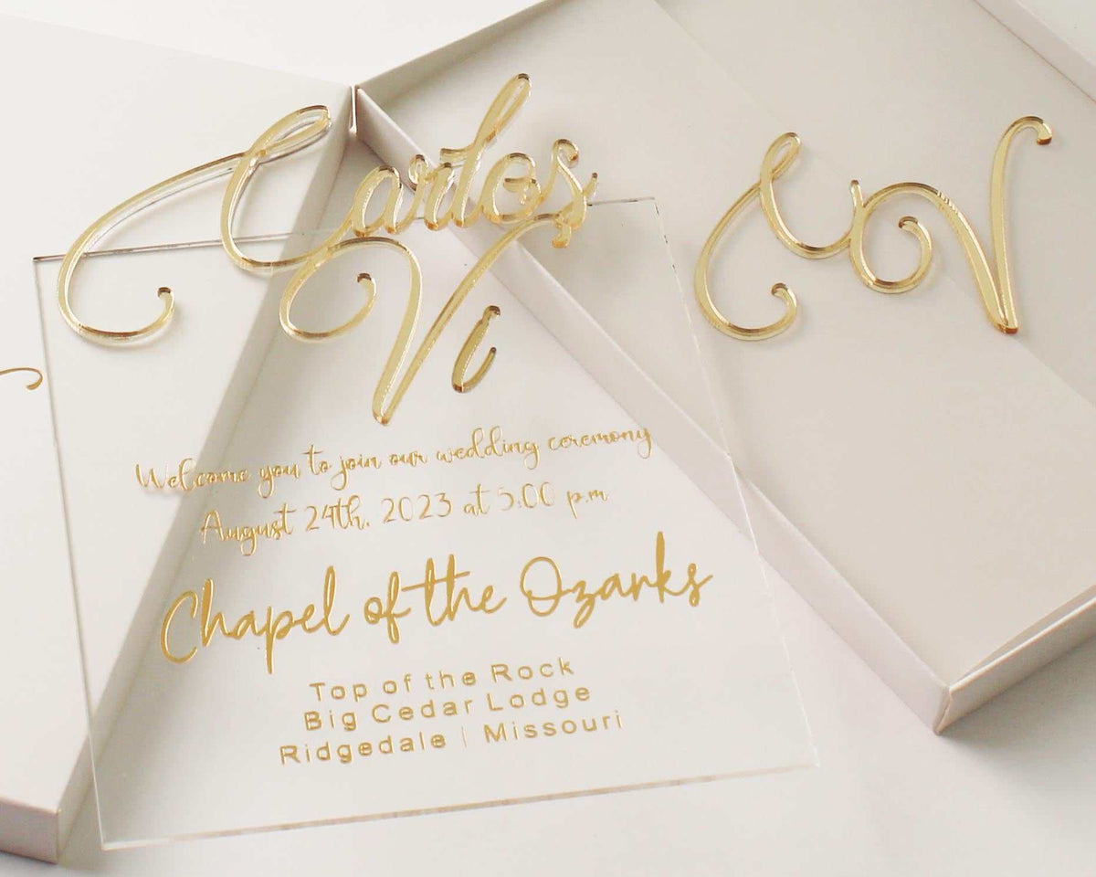 elegant wedding invitation