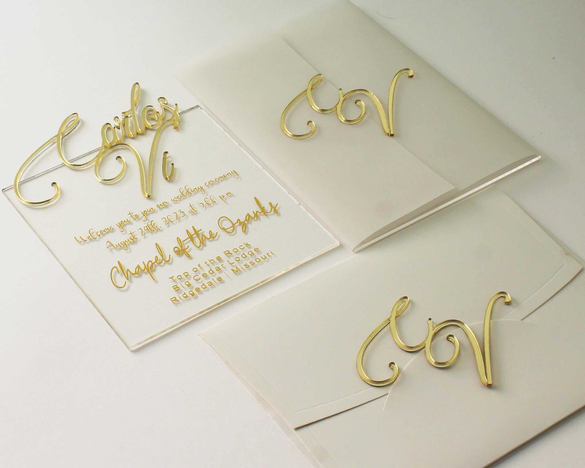 elegant wedding invitation